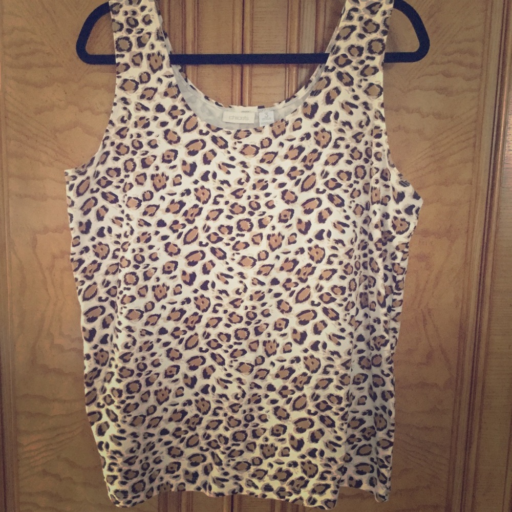 Chico’s leopard print tank top